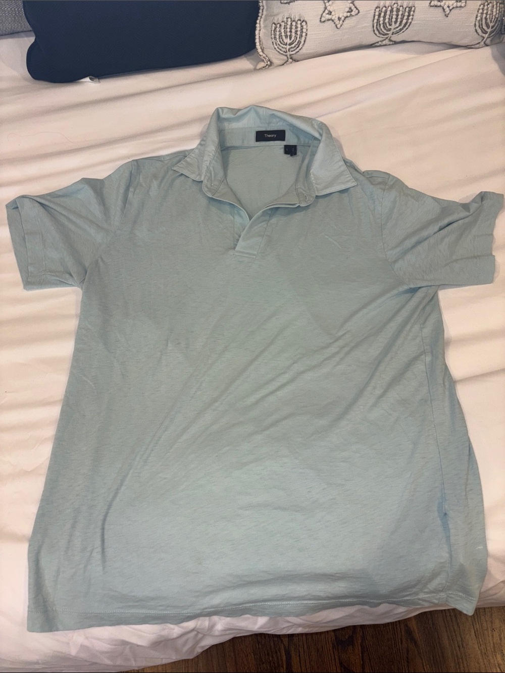 Theory Men’s Pale Blue Polo